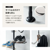 天井突っ張り式 突っ張り収納 突っ張りラック 高さ217～268cm スリム 玄関 リビング 賃貸 ハンガーラック ポールラック ポールハンガー コートハンガー 飾り棚 つっぱり ディスプレイ 工事不要