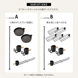 天井突っ張り式 突っ張り収納 突っ張りラック 高さ217～268cm スリム 玄関 リビング 賃貸 ハンガーラック ポールラック ポールハンガー コートハンガー 飾り棚 つっぱり ディスプレイ 工事不要