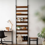 ウォールラック 幅60cm 幅80cm つっぱりタイプ 突っ張り棚 突っ張りラック ウォールシェルフ 収納棚 飾り棚 間仕切り 壁面収納 リビング収納 収納家具 ディスプレイ 賃貸 HEIM