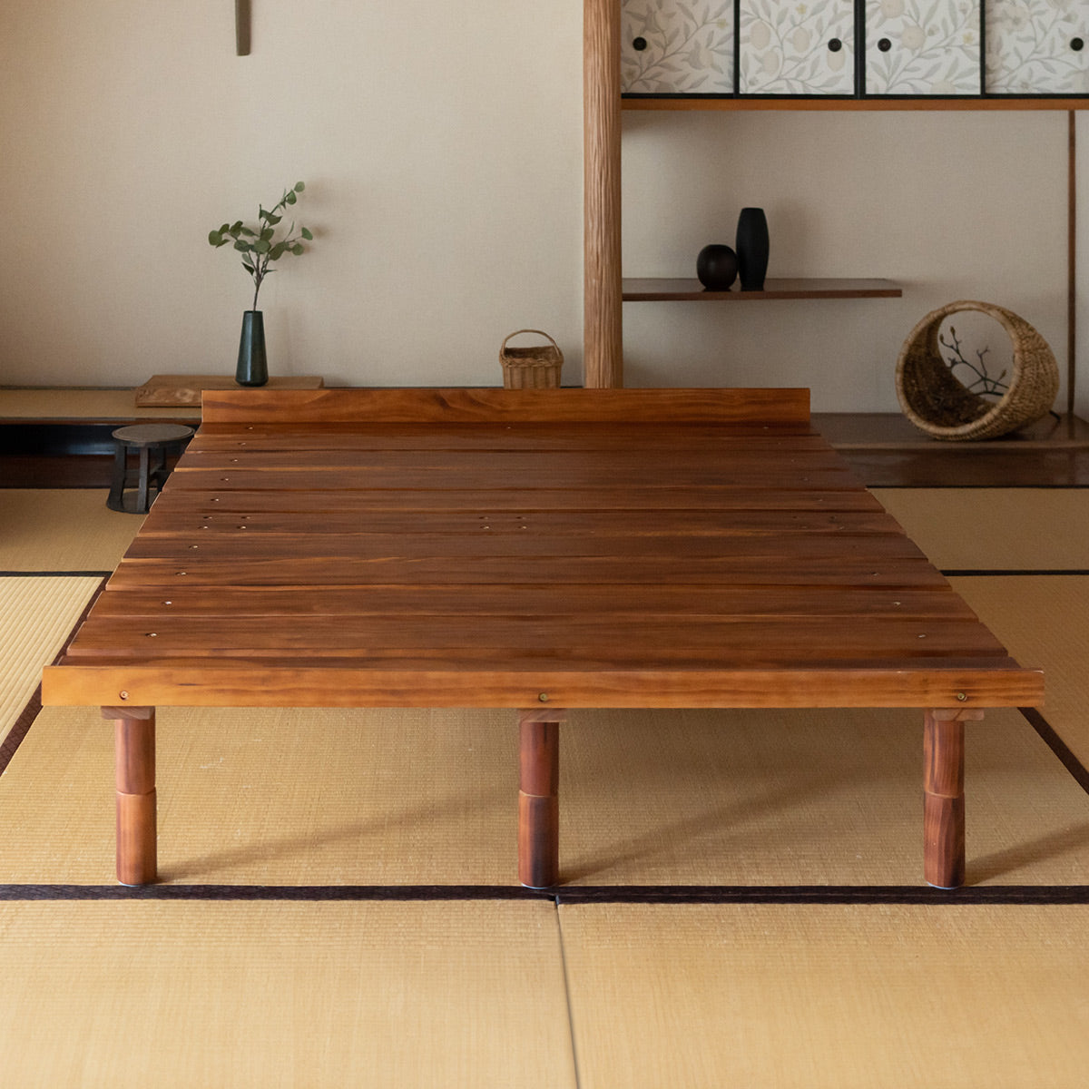 OSMOS （オスモス） 高さが変えられる 天然木 すのこ ベッド 選べる4サイズ 3段階高さ調節可能 スノコ 調湿 高通気 湿気対策 カビ対策 ショールーム体験可