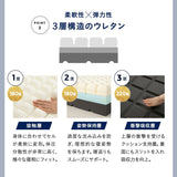 コンパクトサイズの すのこベッド 3つ折りマットレス 2点セット セミシングルショート 幅80cm 奥行き185cm