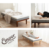 コンパクトサイズの すのこベッド 3つ折りマットレス 2点セット セミシングルショート 幅80cm 奥行き185cm