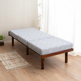 コンパクトサイズの すのこベッド 3つ折りマットレス 2点セット セミシングルショート 幅80cm 奥行き185cm