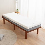 すのこベッド 3つ折りマットレス 2点セット コンパクトショート 幅65cm 奥行き185cm コンパクトサイズ