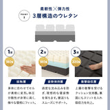 すのこベッド 3つ折りマットレス 2点セット コンパクトショート 幅65cm 奥行き185cm コンパクトサイズ