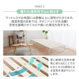 クローゼットに収納できる 4つ折り すのこベッド