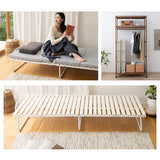 クローゼットに収納できる 4つ折り すのこベッド