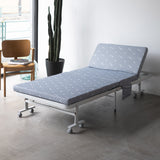 メホール 折りたたみベッド シングルサイズ 背もたれ5段階リクライニング 高反発ウレタンマットレス 完成品  ショールーム体験可