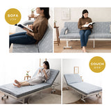 3WAY 折りたたみ ソファベッド  完成品 キャスター付き ソファ カウチ ベッド