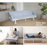 3WAY 折りたたみ ソファベッド  完成品 キャスター付き ソファ カウチ ベッド