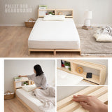 パレットベッド用 ヘッドボード 2個セット 正方形 追加購入 後付け 木製 軽量 すのこベッド ベッドフレーム シングルサイズ