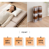 ロール式すのこベッド すのこベッド すのこロール すのこマット 天然木桐材 通気性 抗菌 除湿 調湿 保温