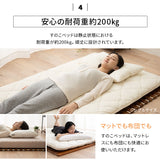 ロール式すのこベッド すのこベッド すのこロール すのこマット 天然木桐材 通気性 抗菌 除湿 調湿 保温