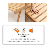 天然竹 折りたたみベッド WABINE シングルサイズ 竹製ベッド シングルベッド ローベッド エクストラベッド ベッドフレーム 抗菌 調湿 脱臭 高通気 湿気対策 カビ対策